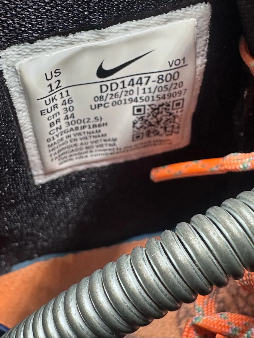 Nike‎ Kyrie 7 Play for the Future Men's Size 12 Atomic Orange Black